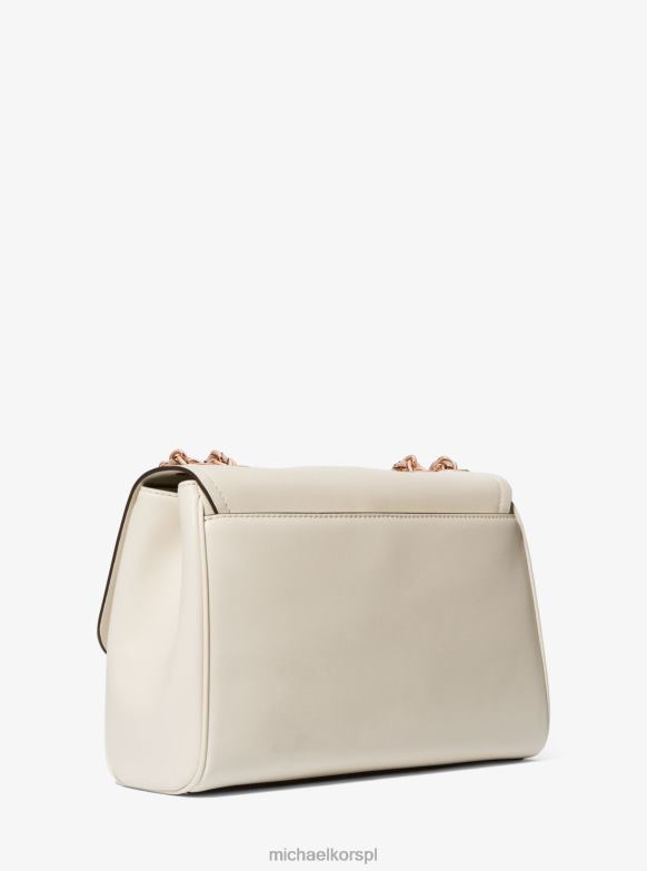 Bardzo duża skórzana torba na ramię Parker kobiety Michael Kors To krem LHN661301 Akcesoria