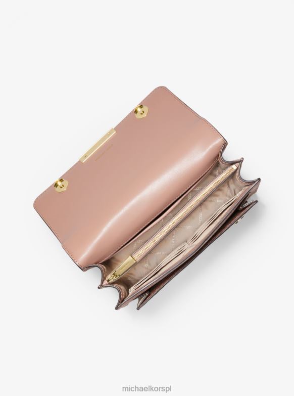 Duża, trójkolorowa torba na ramię z jadeitowego logo kobiety Michael Kors balet multi LHN661390 Akcesoria