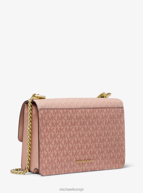 Duża, trójkolorowa torba na ramię z jadeitowego logo kobiety Michael Kors balet multi LHN661390 Akcesoria