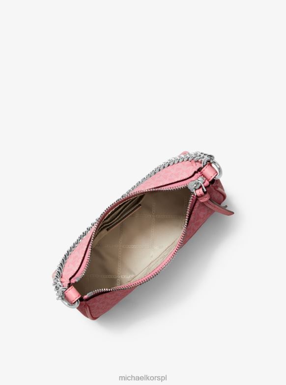 Mała kieszonka z logo Jet Set kobiety Michael Kors skorupa różowa LHN661346 Akcesoria