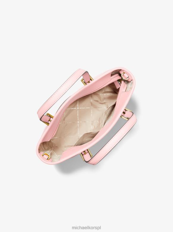 Bardzo mała torba typu jet set travel ze skóry saffiano, zapinana na zamek błyskawiczny kobiety Michael Kors róż w proszku LHN661100 Akcesoria