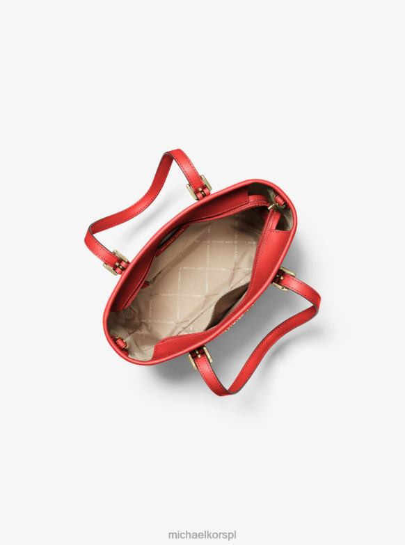 Bardzo mała torba z logo Jet Set Travel, zapinana na zamek błyskawiczny u góry kobiety Michael Kors mak multi LHN661102 Akcesoria