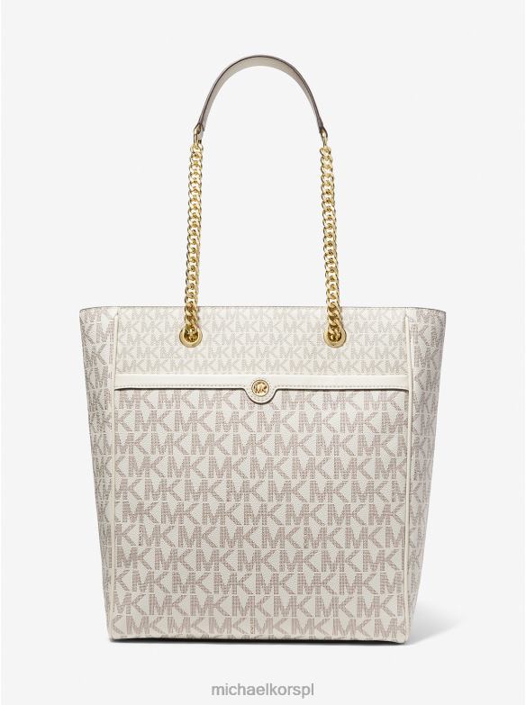 Duża torba z logo Blaire kobiety Michael Kors van/krem LHN661171 Akcesoria