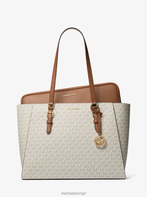 Duże logo Sally 2 w 1 i torba ze sztucznej skóry kobiety Michael Kors wanilia/żołądź LHN661124 Akcesoria