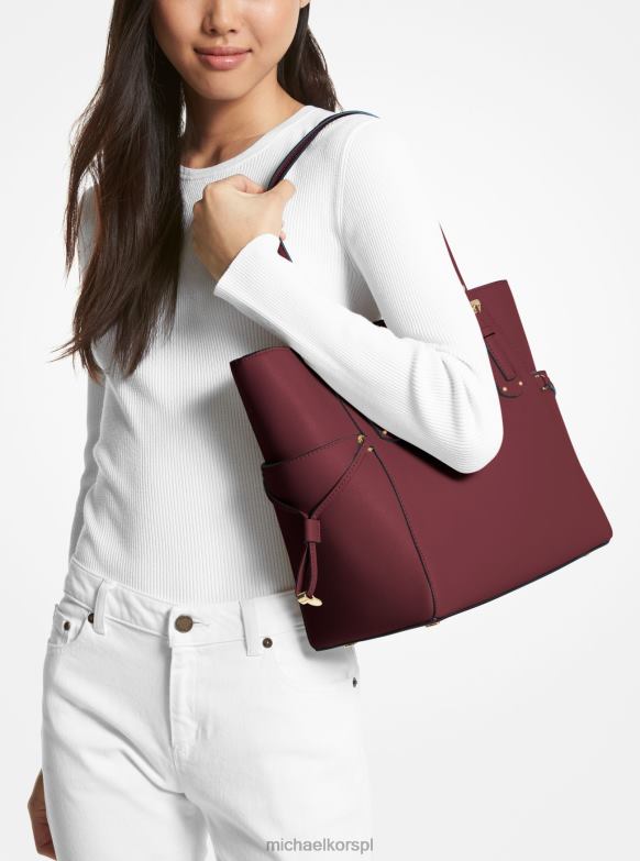 Mała torebka typu shopper voyager ze skóry saffiano kobiety Michael Kors merlot LHN661058 Akcesoria