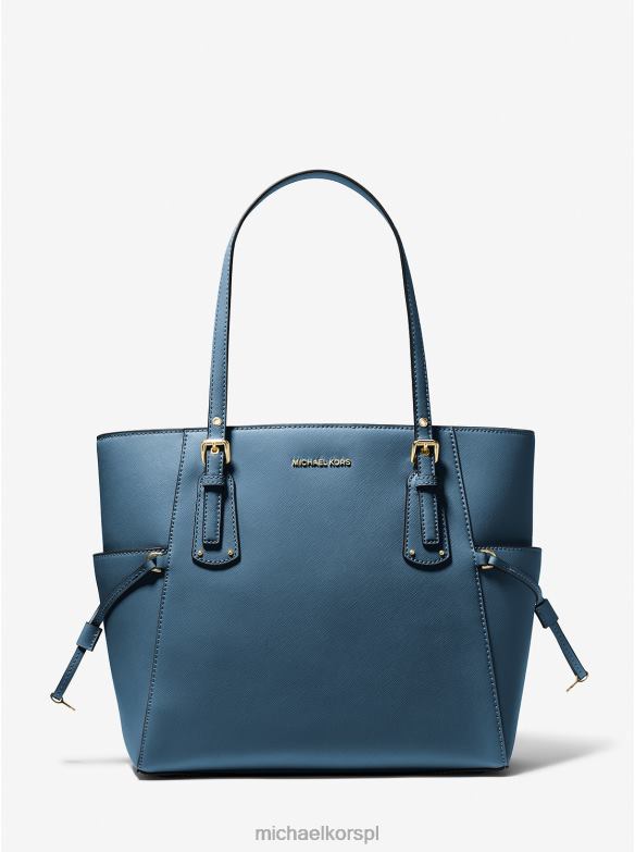 Mała torebka typu shopper voyager ze skóry saffiano kobiety Michael Kors nie wiem, chambray LHN661059 Akcesoria