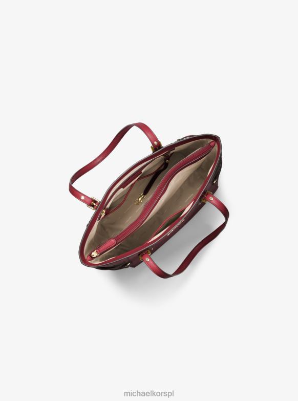 Mała torebka typu shopper ze skóry krzyżowej voyager kobiety Michael Kors dk jagody LHN661120 Akcesoria