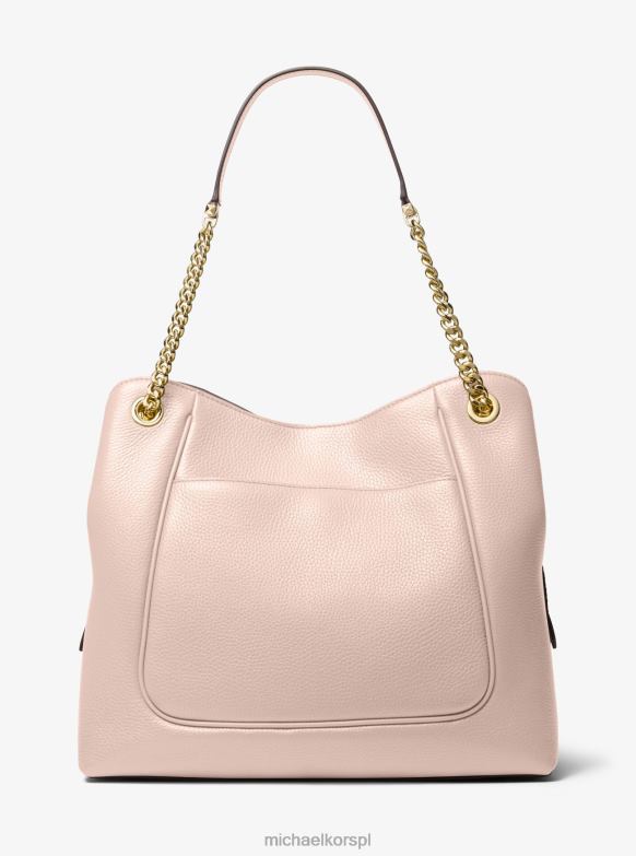 Piper duża torba na ramię ze skóry w kolorze kamienistej skóry kobiety Michael Kors delikatny róż LHN661071 Akcesoria