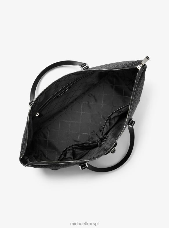 Tradycyjna torba z dużym logo kobiety Michael Kors czarny biały LHN661178 Akcesoria