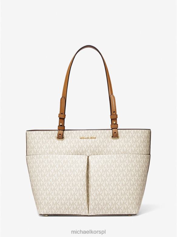 Średnia torba z logo Bedford kobiety Michael Kors wanilia/żołądź LHN661175 Akcesoria