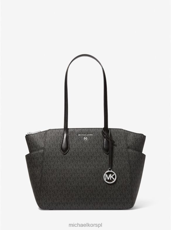 Średnia torba z logo Marilyn kobiety Michael Kors czarny LHN661039 Akcesoria