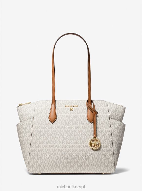 Średnia torba z logo Marilyn kobiety Michael Kors wanilia/żołądź LHN661043 Akcesoria