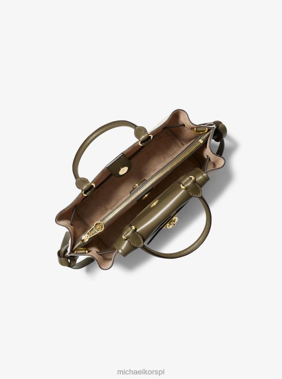 Mała torba z paskiem i logo Hamilton Legacy kobiety Michael Kors van/oliwka LHN661467 Akcesoria