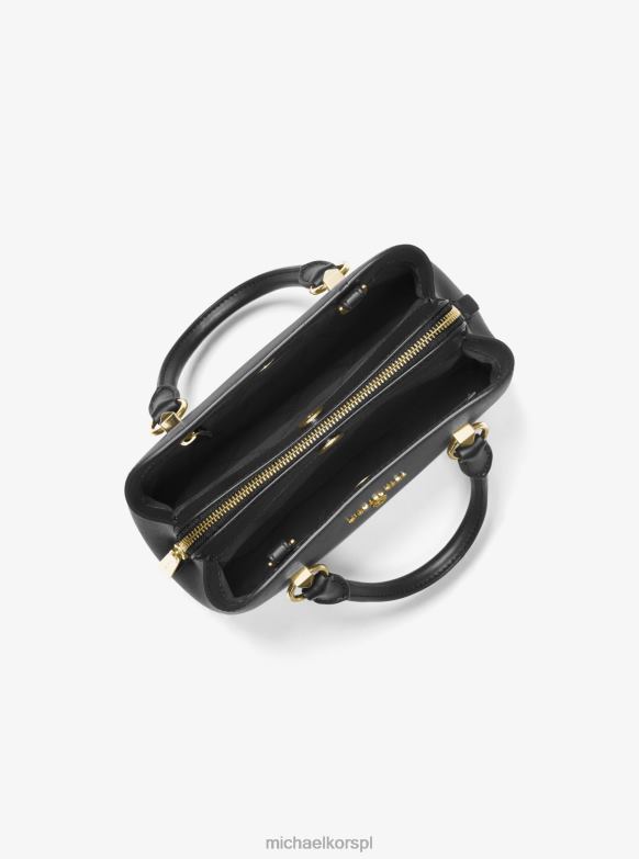 Mała torebka Edith ze skóry saffiano kobiety Michael Kors czarny LHN661462 Akcesoria