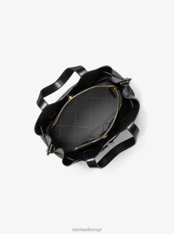 Mała torebka z logo Emilia kobiety Michael Kors czarny LHN661420 Akcesoria