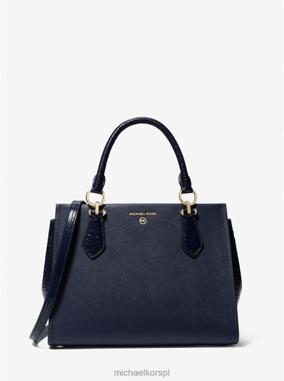 Marilyn średnia torebka ze skóry saffiano kobiety Michael Kors marynarka wojenna LHN661400 Akcesoria