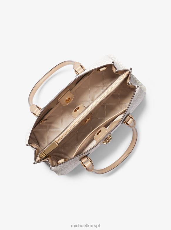 Rubinowa średnia torebka z logo kobiety Michael Kors wielbłąd LHN661484 Akcesoria