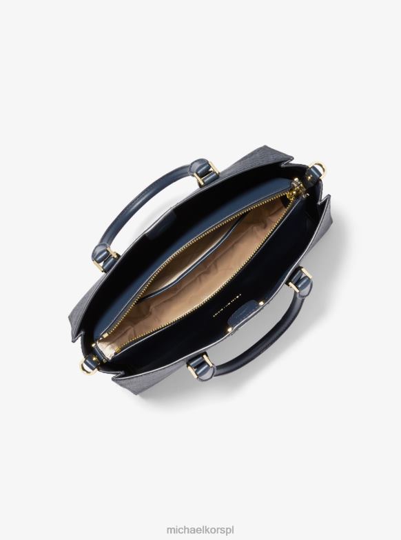 Sally średnie logo 2 w 1 i torebka ze sztucznej skóry kobiety Michael Kors admrl/plblue LHN661428 Akcesoria