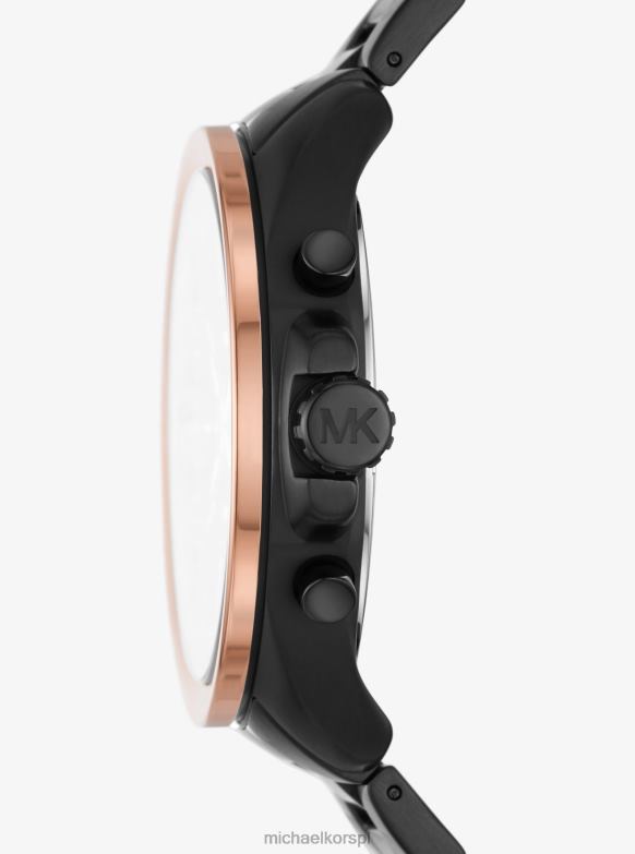 ponadgabarytowy dwukolorowy zegarek Wren kobiety Michael Kors czarny LHN662433 Akcesoria