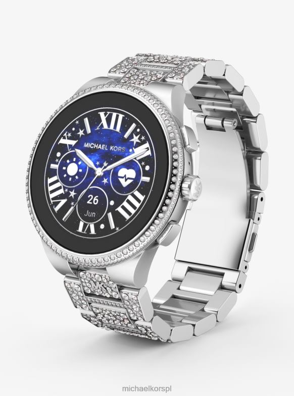 Smartwatch Gen 6 Camille Pave w kolorze srebrnym kobiety Michael Kors srebro LHN662351 Akcesoria