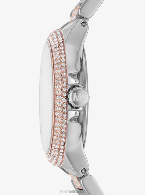 Dwukolorowy zegarek Mini Camille Pave kobiety Michael Kors dwutonowy LHN662409 Akcesoria