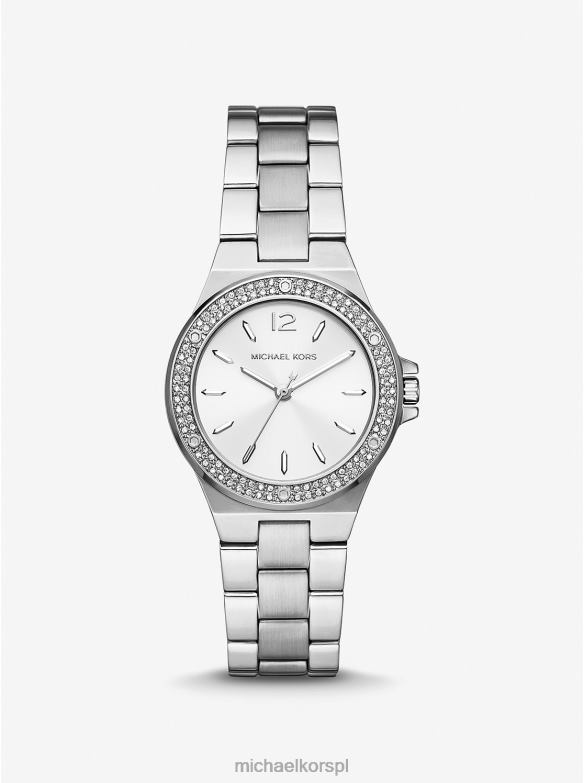Zegarek mini Lennox Pave w kolorze srebrnym kobiety Michael Kors srebro LHN662412 Akcesoria