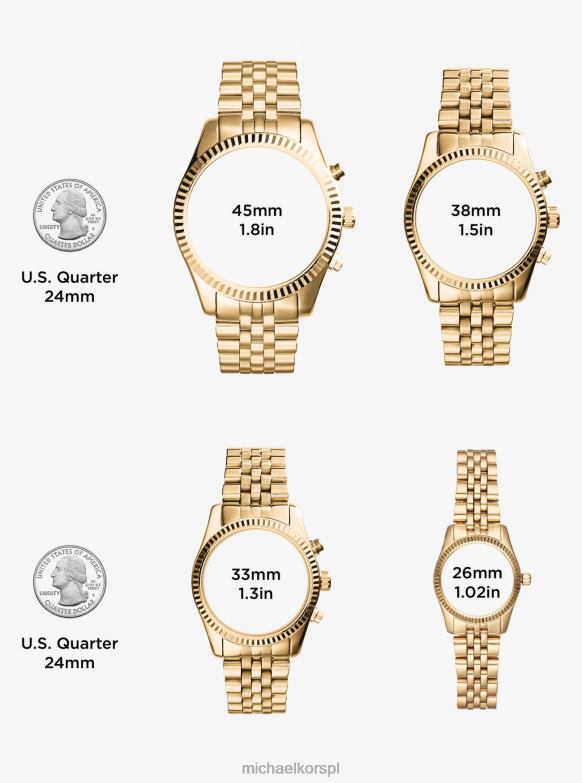 duży, dwukolorowy zegarek Bradshaw kobiety Michael Kors dwutonowy LHN662416 Akcesoria