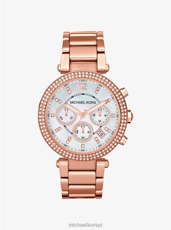 Zegarek Parker w kolorze różowego złota kobiety Michael Kors różowe złoto LHN662384 Akcesoria