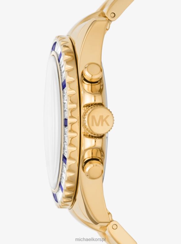 duży zegarek Everest Pave w kolorze złotym kobiety Michael Kors złoto LHN662405 Akcesoria