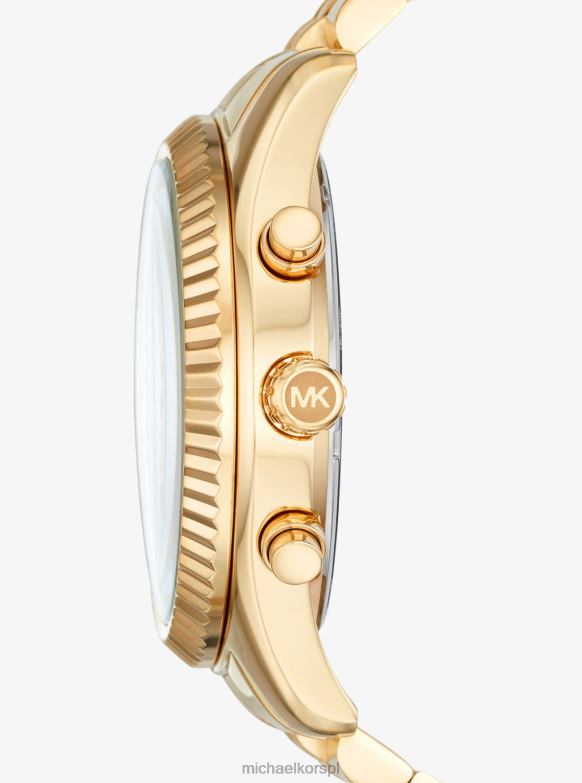 duży zegarek Lexington w kolorze złotym kobiety Michael Kors złoto LHN662391 Akcesoria