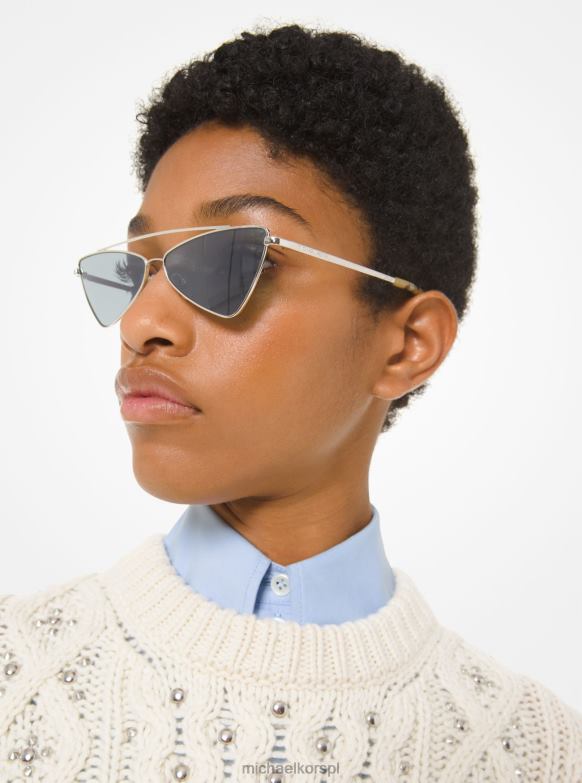 Kolekcja okularów przeciwsłonecznych Jinx dla obu płci Michael Kors zielony LHN663918 Akcesoria