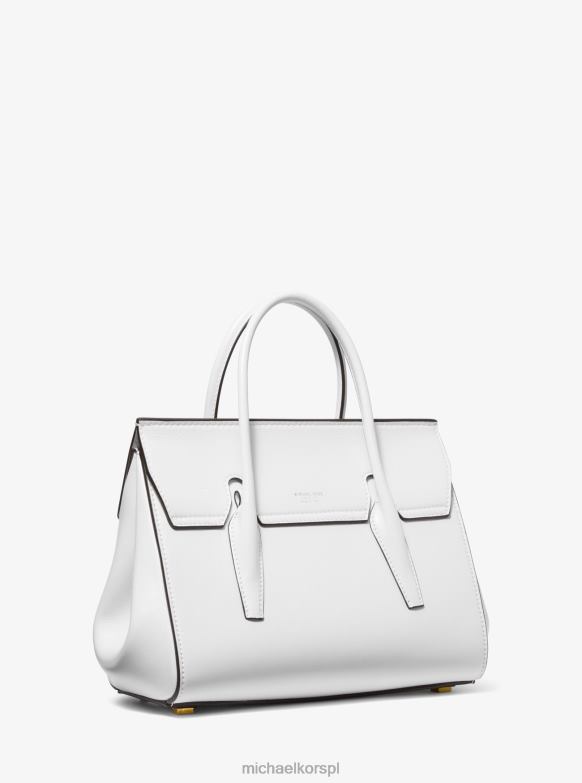 Średnia skórzana torebka Campbell z kolekcji Campbell dla obu płci Michael Kors optyczna biel LHN663791 Akcesoria