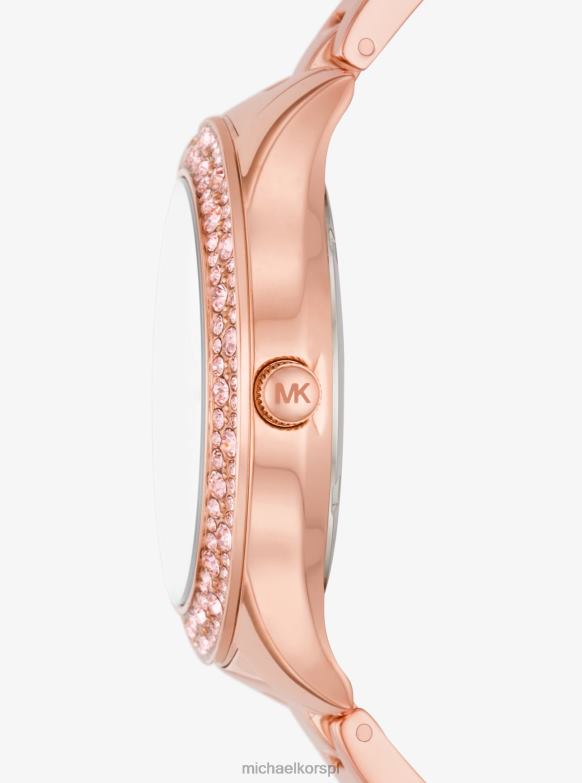 Zestaw upominkowy – zegarek i bransoletka w kolorze różowego złota Liliane Pave dla obu płci Michael Kors różowe złoto LHN664026 Akcesoria
