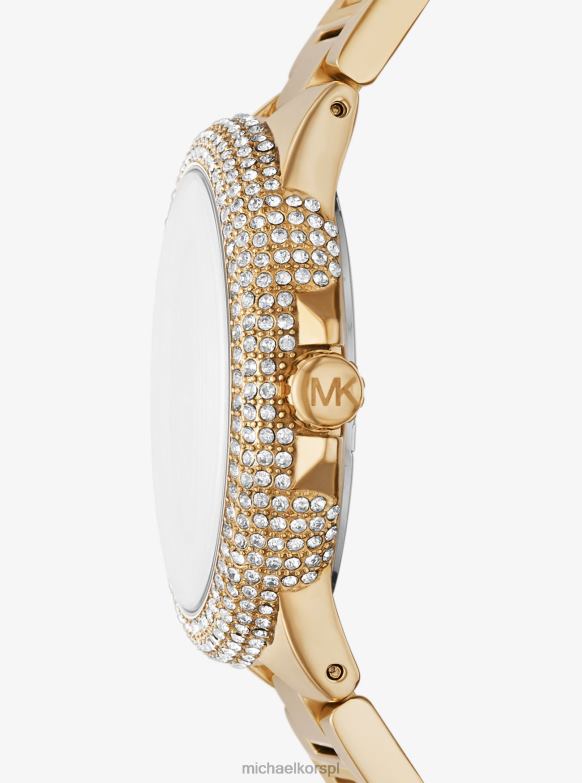 ponadgabarytowy zegarek camille ombre pave w kolorze złotym dla obu płci Michael Kors złoto LHN663967 Akcesoria