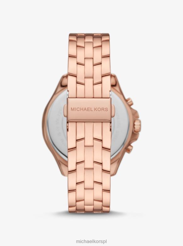 ponadgabarytowy zegarek typu Pilot Pave w kolorze różowego złota dla obu płci Michael Kors różowe złoto LHN663998 Akcesoria