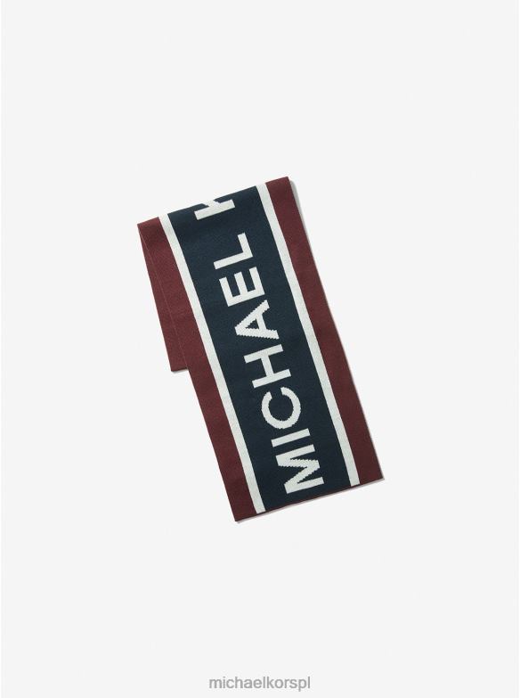 Zestaw żakardowej czapki i szalika z logo mężczyźni Michael Kors północ LHN663381 Akcesoria