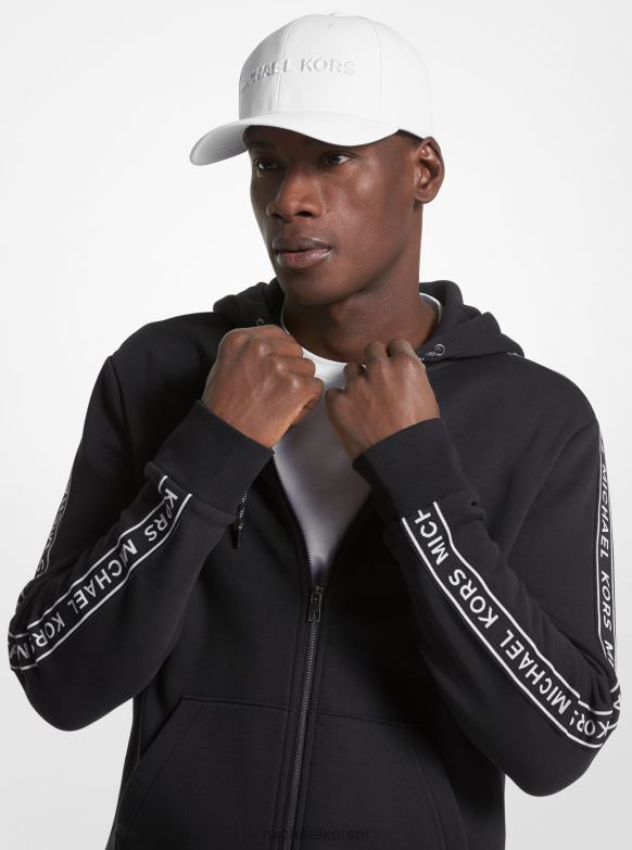 haftowana czapka baseballowa mężczyźni Michael Kors biały LHN663369 Akcesoria