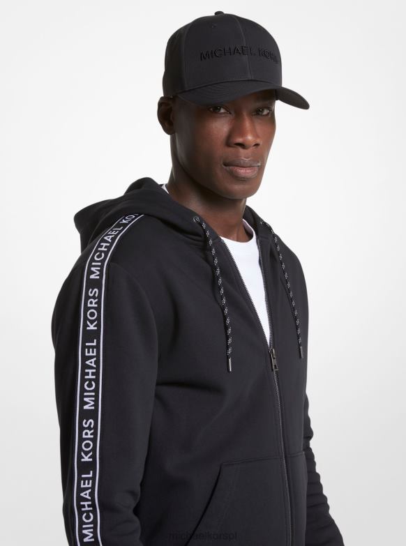haftowana czapka baseballowa mężczyźni Michael Kors czarny LHN663370 Akcesoria
