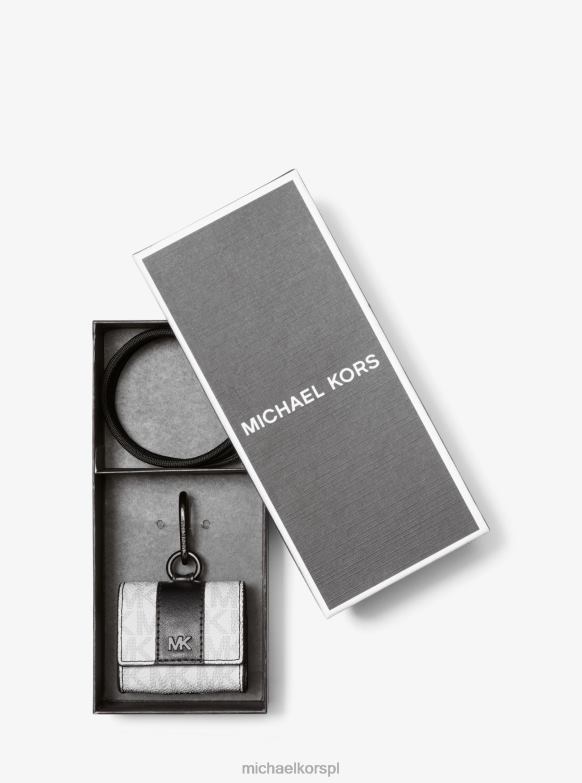 Etui na smycz z logo Hudson do słuchawek Apple AirPods Pro mężczyźni Michael Kors jasne co LHN663353 Akcesoria