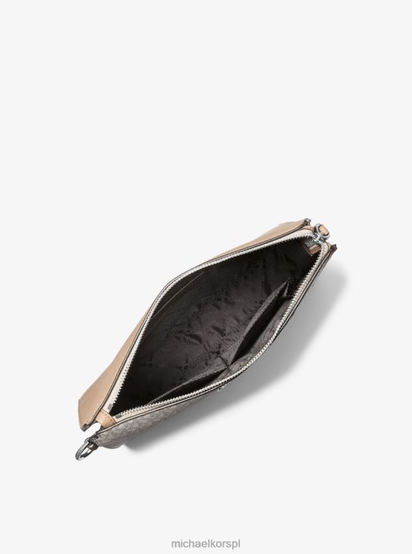 Naszywka z logo Cooper i bransoletka ze sztucznej skóry mężczyźni Michael Kors żółty LHN663341 Akcesoria