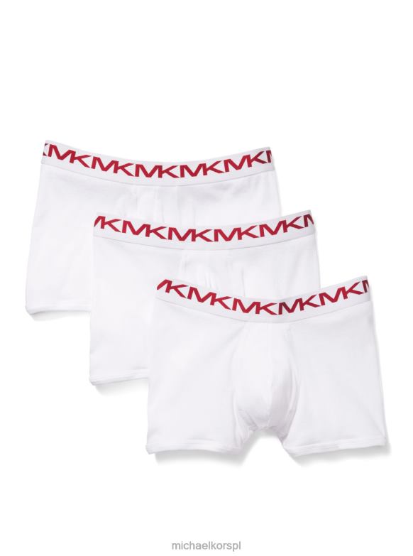 3-pak bawełnianych bokserek mężczyźni Michael Kors biały LHN663173 odzież