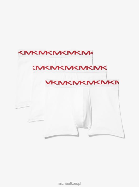 Bawełniany kuferek 3-pak mężczyźni Michael Kors biały LHN663169 odzież