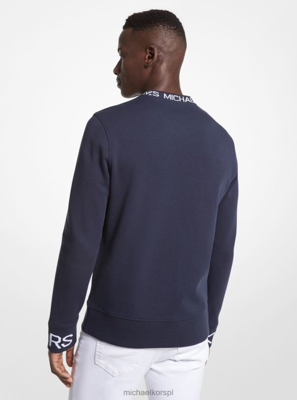 Sweter z domieszką bawełny z taśmą z logo mężczyźni Michael Kors północ LHN662971 odzież