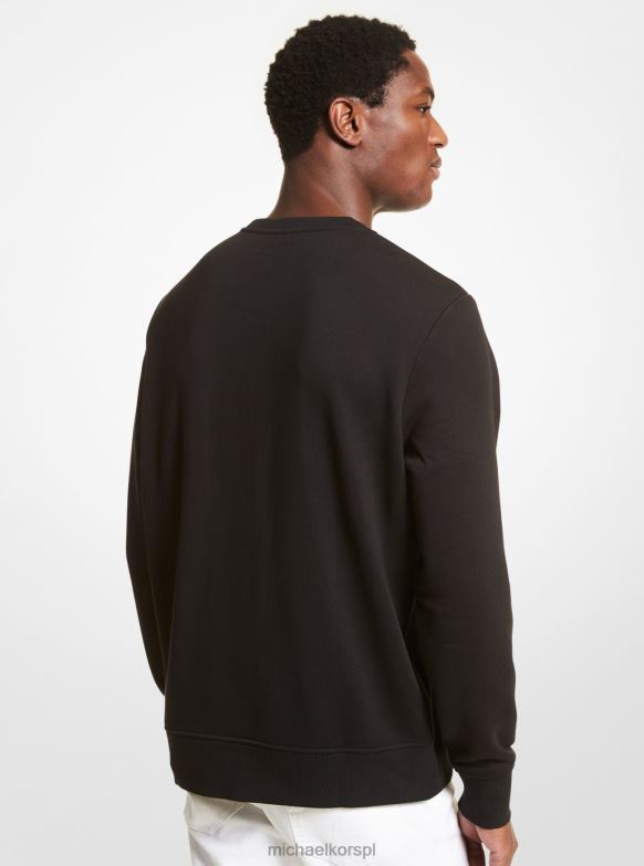bawełniana bluza mężczyźni Michael Kors czarny LHN663014 odzież