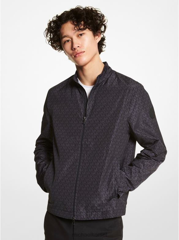 Kurtka dresowa Cire z nadrukiem logo mężczyźni Michael Kors czarny LHN662782 odzież