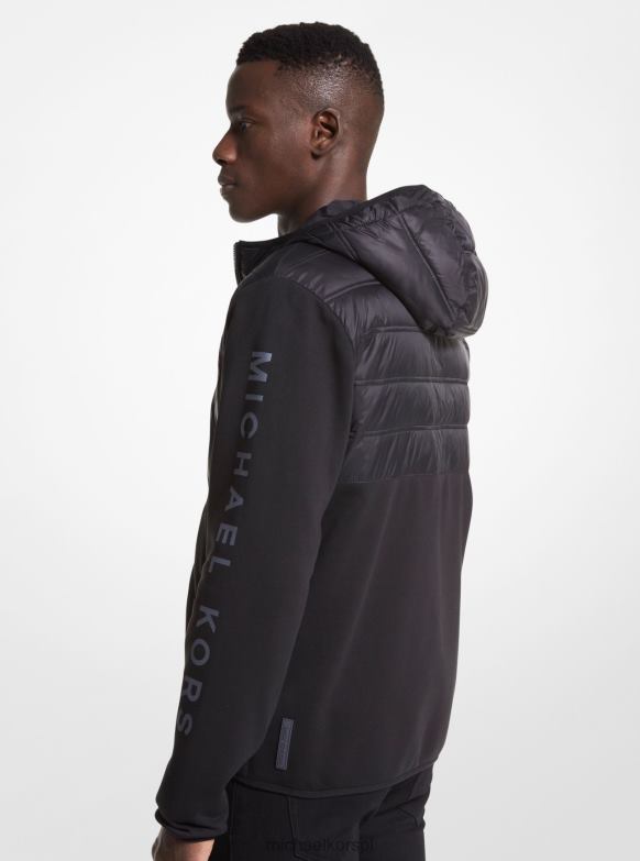 Zapinana na zamek kurtka z dzianiny Hailfax mężczyźni Michael Kors czarny LHN662793 odzież