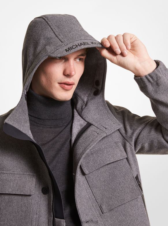 tkana kurtka mężczyźni Michael Kors popiół LHN662786 odzież