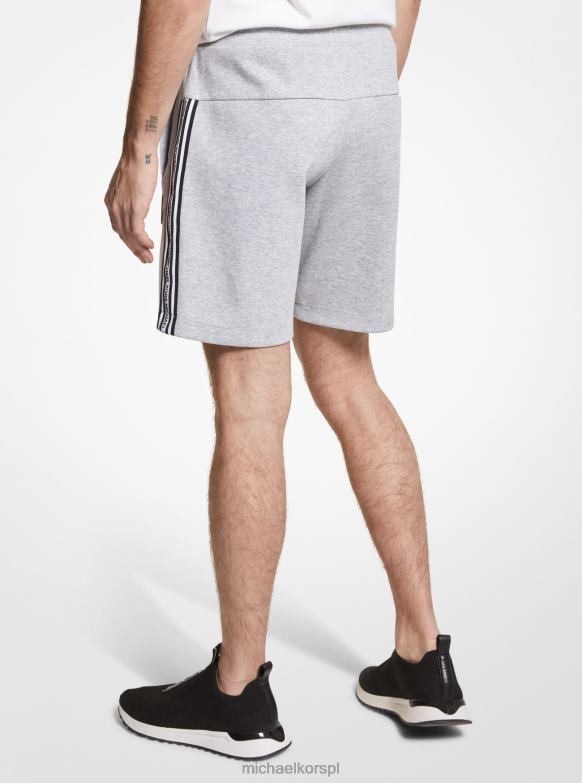 Szorty z mieszanki bawełny i taśmy z logo mężczyźni Michael Kors wrzosowy szary LHN663144 odzież