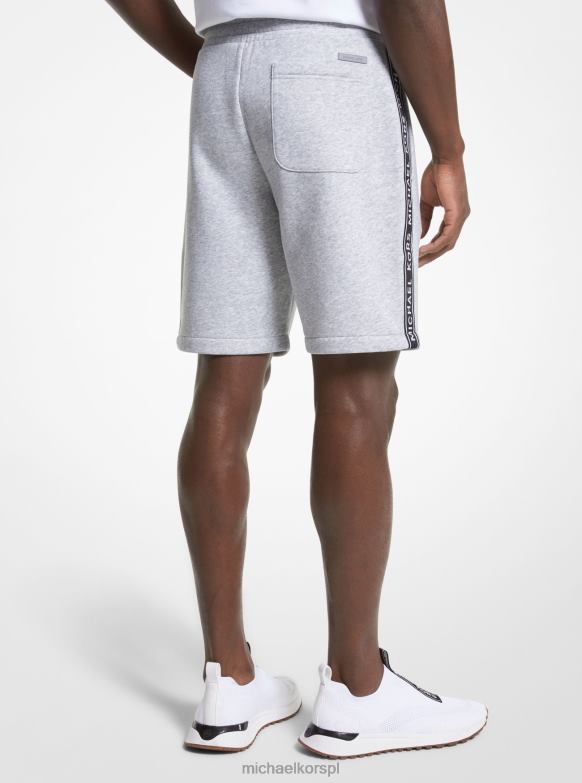 Szorty z mieszanki bawełny i taśmy z logo mężczyźni Michael Kors wrzosowy szary LHN663150 odzież