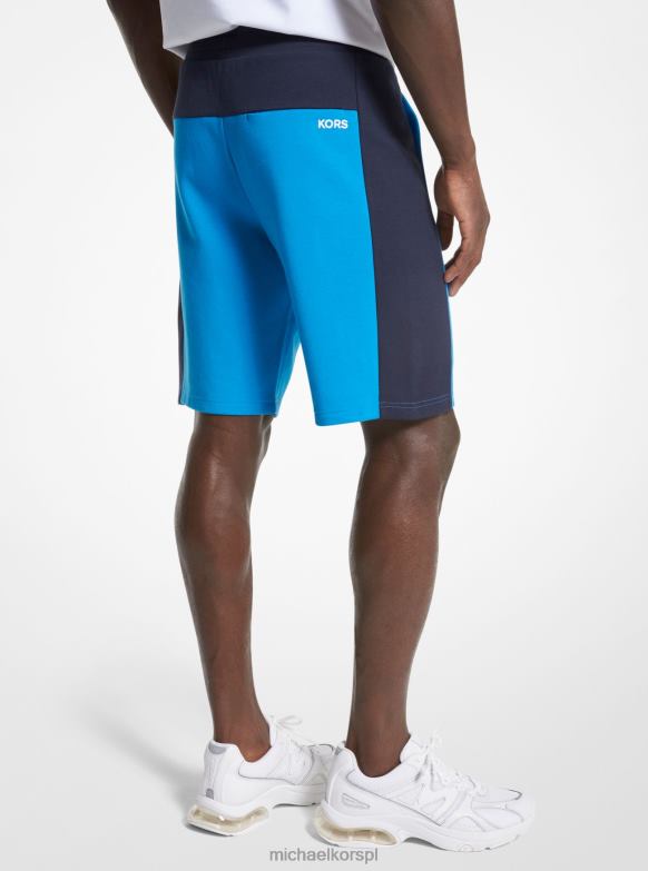dwukolorowe szorty z mieszanki bawełny mężczyźni Michael Kors idealne niebo LHN663152 odzież